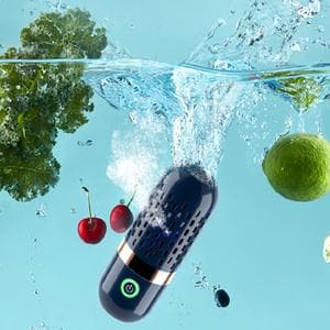 Capsule Shape USB Vegetable Meat Seafood Rice Washer Food Cleaner Small Fruit and Vegetables Purifier Machine
