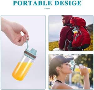 Original Factory Portable Blender USB Rechargeable Mini Juicer Blender for Fruits Smoothie Shakes Baby Food with 2 Juicer Cup