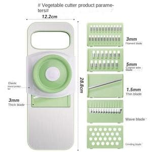 New Design Kitchen 5 In 1 Stainless Steel Shredded Multifunctional Vegetable Cutter Grater Peeler