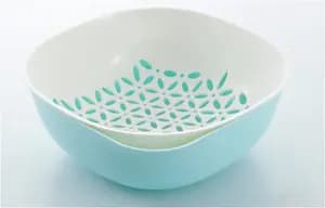 Household Double Drainage Basket Fruit Vegetable Washing Plastic Drainage Basket Storage Fruit Storage Basket