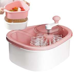 Fruit Vegetable Washing Machine Fruit Washing Spinner Device Vegetable Cleaner Full-Sided Spin Scrubber Brush Food Cleaning Tool