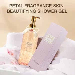 Super Quality Exfoliating Petal Fragrance Skin Beautifying Deep Cleansing Natural Fragrance Full Body Wash Bath Gel