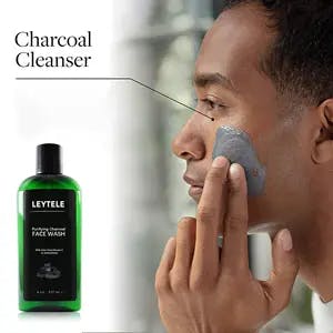 Private Label Organic Aloe Vera Oily Men Women Skin Care Facial Cleanser Organic Natural Charcoal Best Cleaning Face Wash